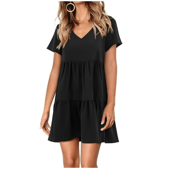 Fantaslook Flowy Swing Shift Dress Summer Sundress Vacation Beach Ocean - Picture 9 of 13